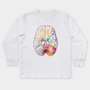 Human brain section Kids Long Sleeve T-Shirt